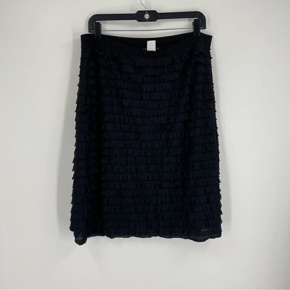 Janeric Women’s Pull On Elastic Waist Midi Ruffle Skirt size XL